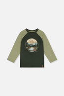 Raglan T-Shirt Dark Turquoise - J20U69_03014