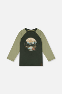 Raglan T-Shirt Dark Turquoise - J20U69_03014