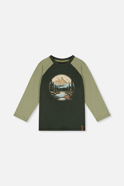 Raglan T-Shirt Dark Turquoise - J20U69_03014