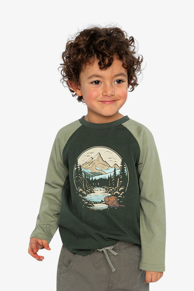 Raglan T-Shirt Dark Turquoise - J20U69_03014