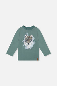 Long Sleeve T-Shirt Turquoise - J20U71_03750