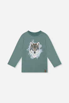 Long Sleeve T-Shirt Turquoise - J20U71_03750
