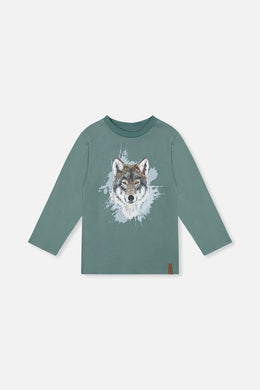 Long Sleeve T-Shirt Turquoise - J20U71_03750