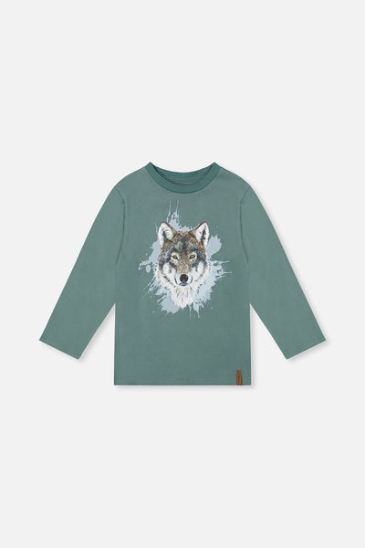 Long Sleeve T-Shirt Turquoise - J20U71_03750