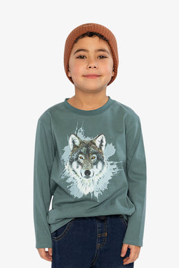 Long Sleeve T-Shirt Turquoise - J20U71_03750