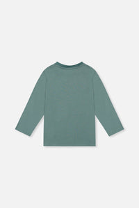 Long Sleeve T-Shirt Turquoise - J20U71_03750