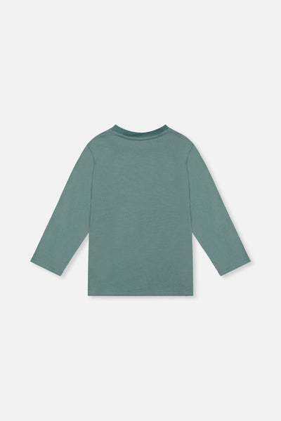 Long Sleeve T-Shirt Turquoise - J20U71_03750