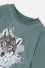 Long Sleeve T-Shirt Turquoise - J20U71_03750