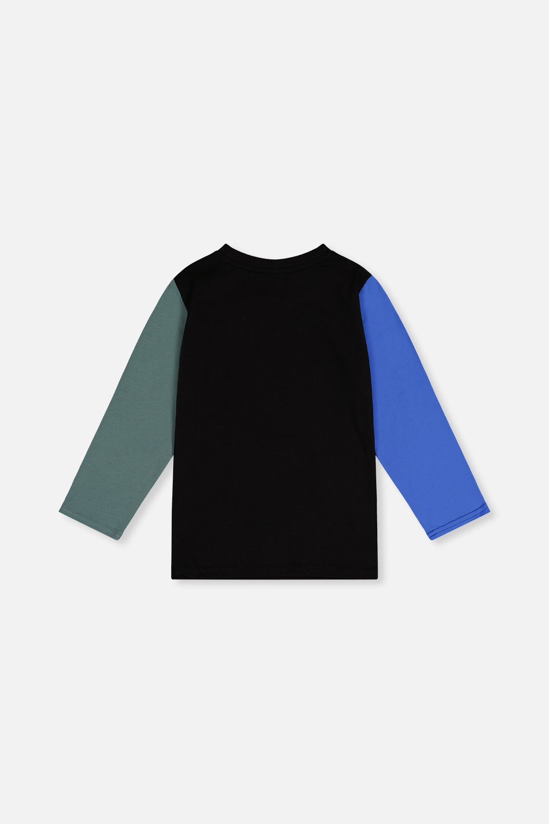 Long Sleeve T-Shirt Black, Blue And Green - J20U71_09980