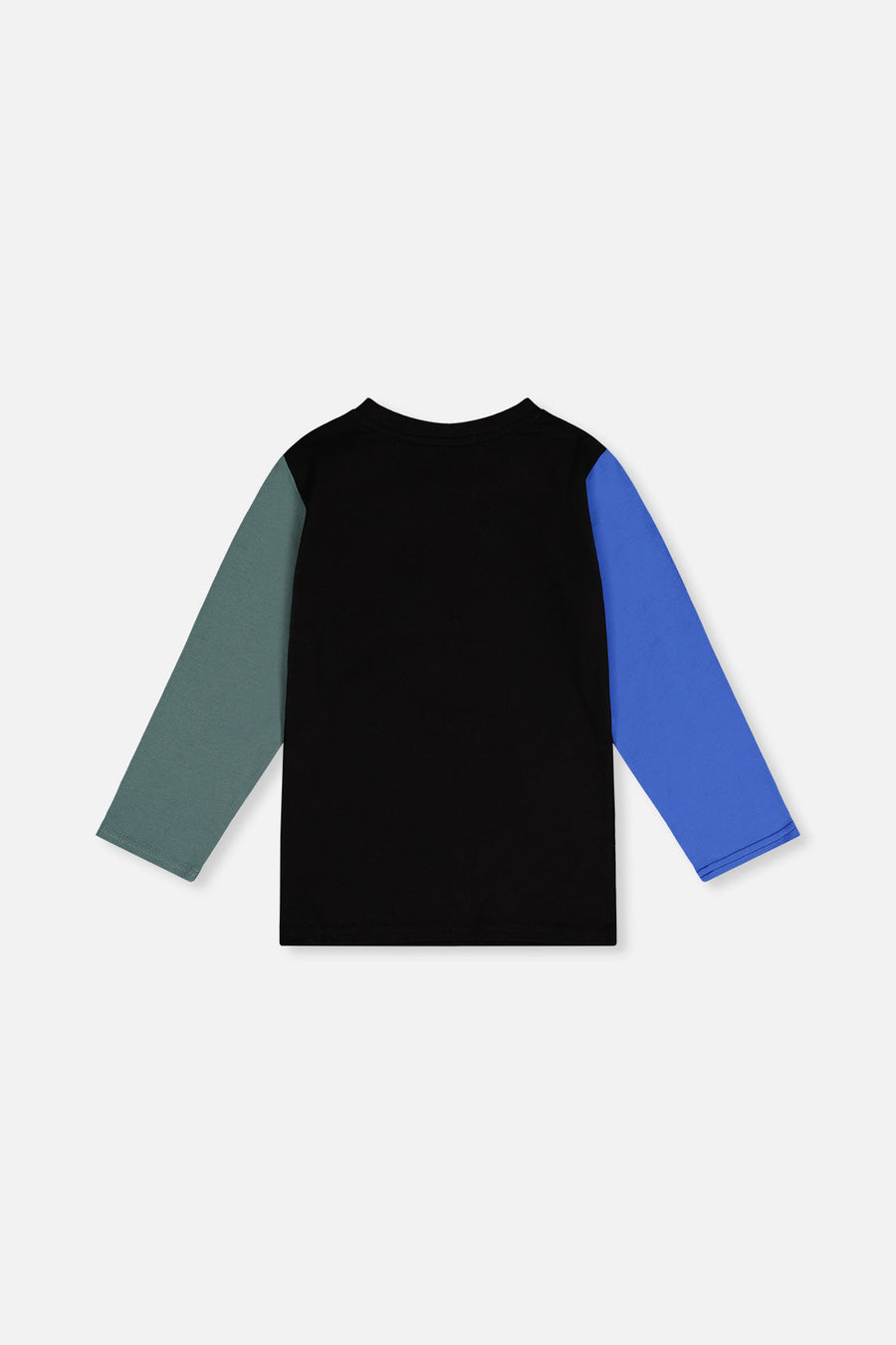 Long Sleeve T-Shirt Black, Blue And Green - J20U71_09980