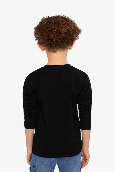Long Sleeve T-Shirt Black And Green - J20U71_09990