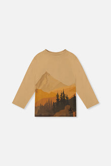 Long Sleeve Organic Cotton T-Shirt Beige - J20U73_01002