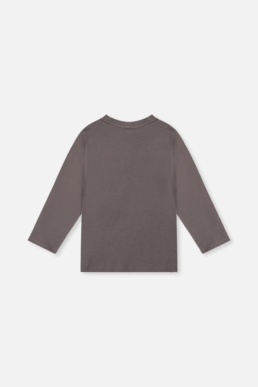 Long Sleeve Organic Cotton T-Shirt Dark Grey - J20U73_09020