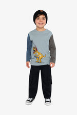 Long Sleeve Organic Cotton T-Shirt Sky Blue - J20U74_04015