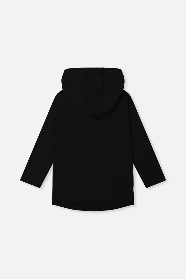 Raglan Hooded T-Shirt Black And Brown - J20U75_09990