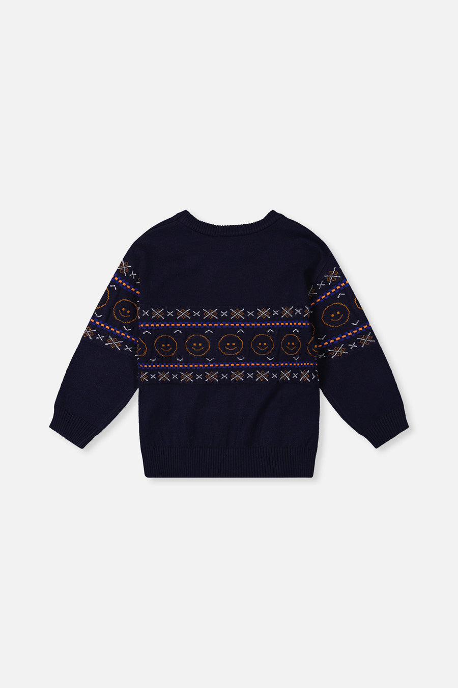 Jacquard Sweater Dark Blue - J20UT77_04810