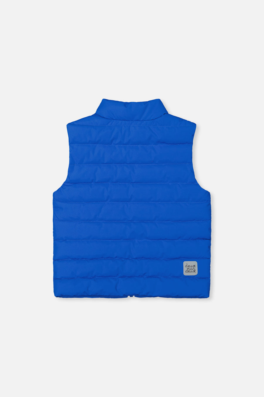 Sleeveless Quilted Mid-Season Vest Blue