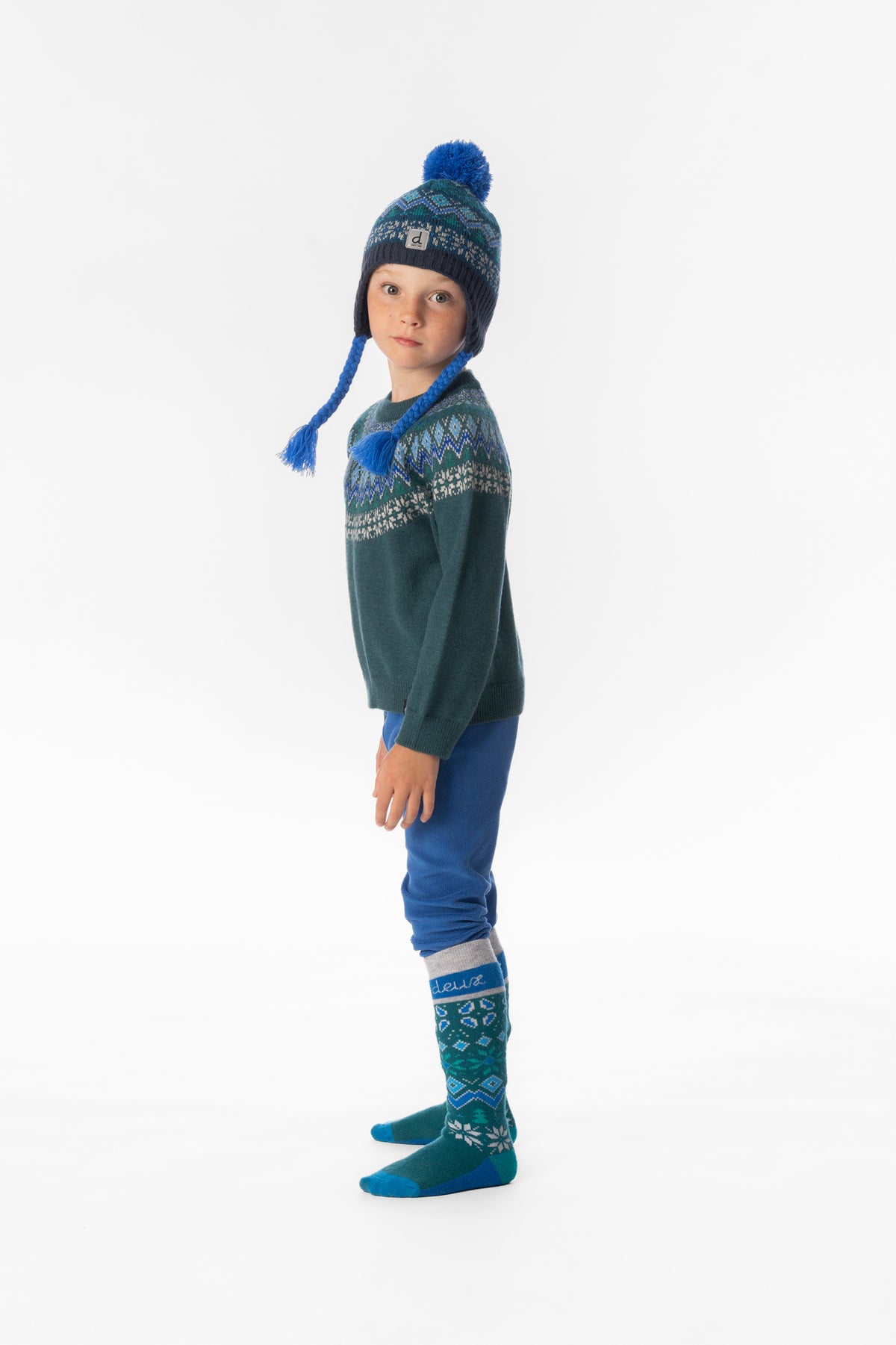 Thermo-Leggings für Unterwäsche Blau