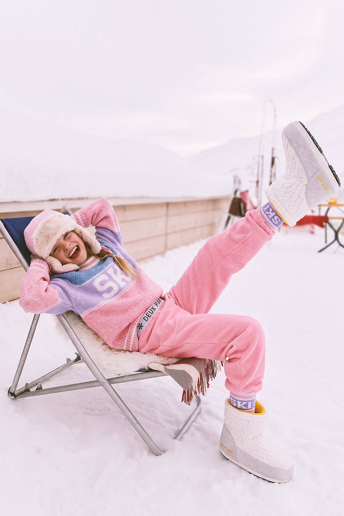 Thermo-Leggings für Unterwäsche Hellrosa