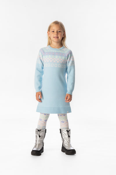 Strickkleid Hellblau