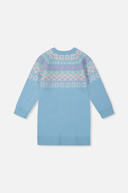 Strickkleid Hellblau