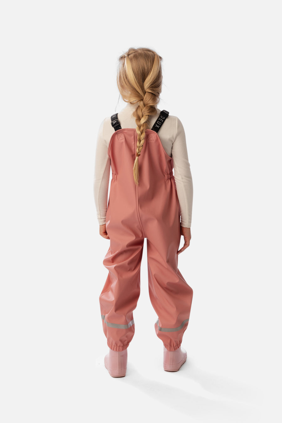 Salopette de pluie rose
