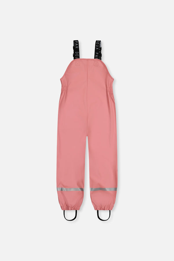 Salopette de pluie rose