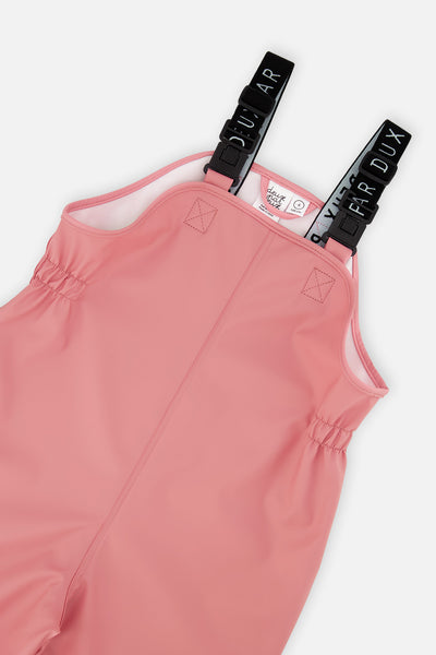 Salopette de pluie rose