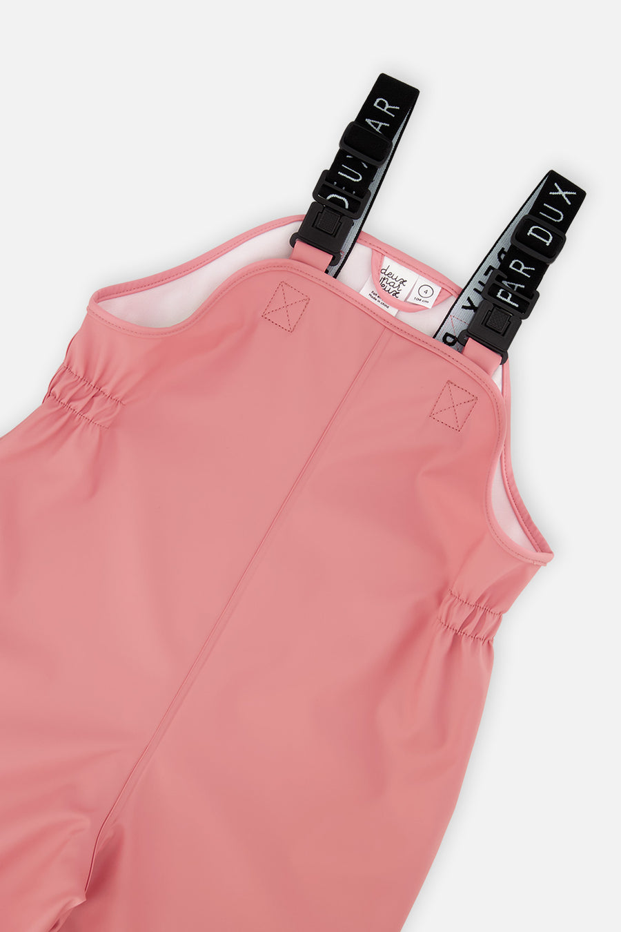 Salopette de pluie rose
