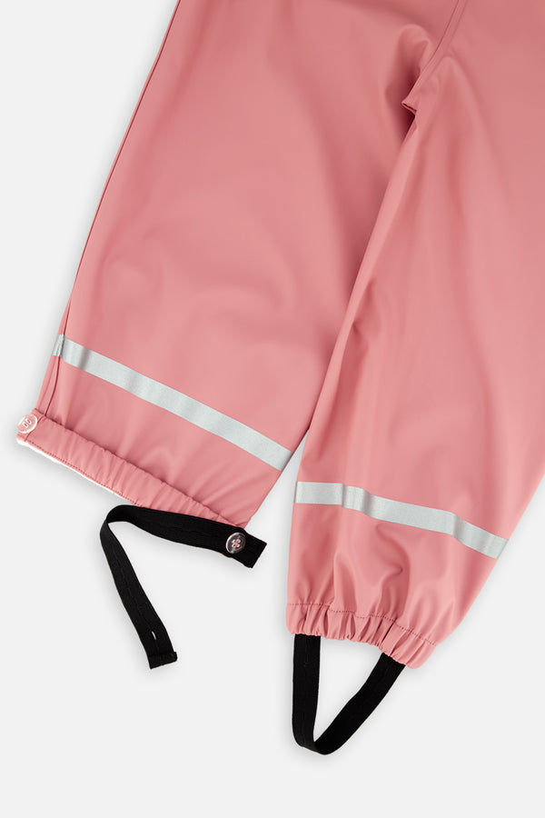 Salopette de pluie rose