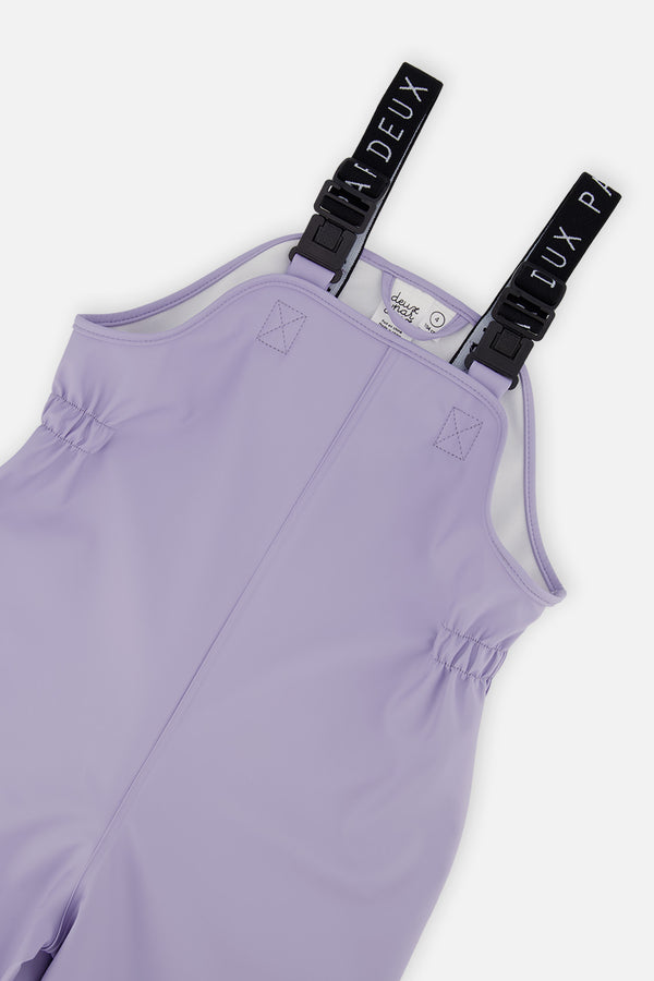 Salopette de pluie mauve