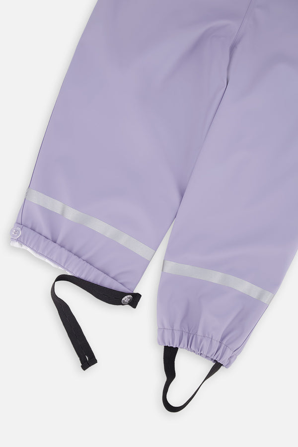 Salopette de pluie mauve