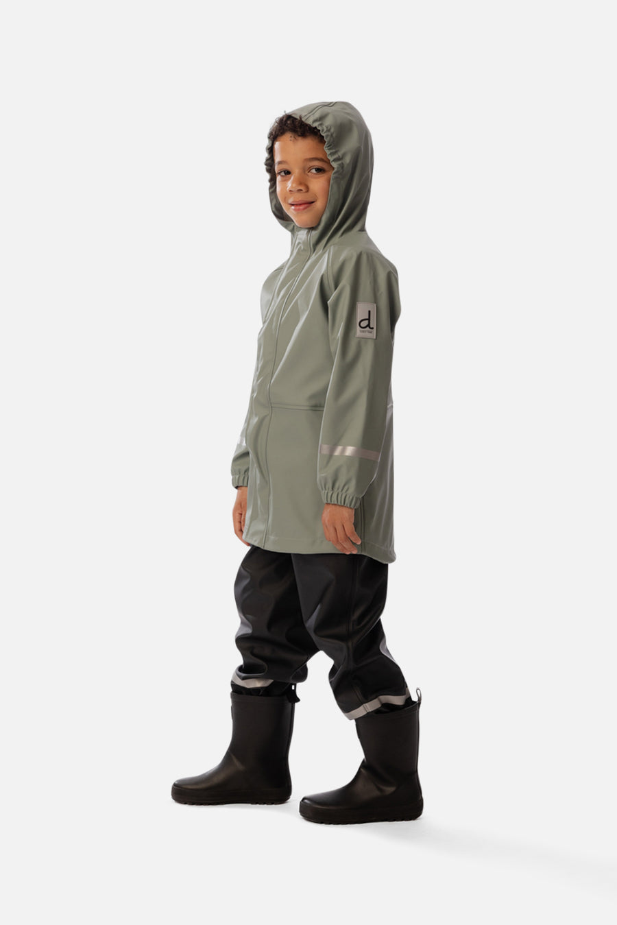 Veste de pluie vert sauge