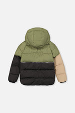 Color-Block Winter Jacket Olive Green - J20W57_03090