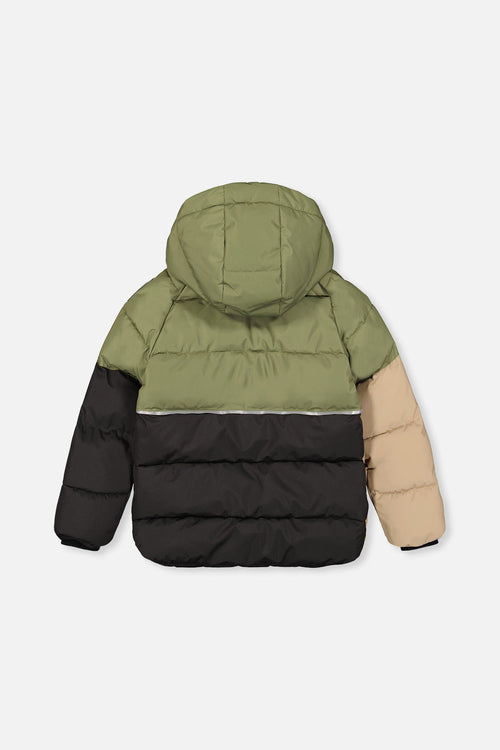 Color-Block Winter Jacket Olive Green - J20W57_03090