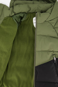 Color-Block Winter Jacket Olive Green - J20W57_03090