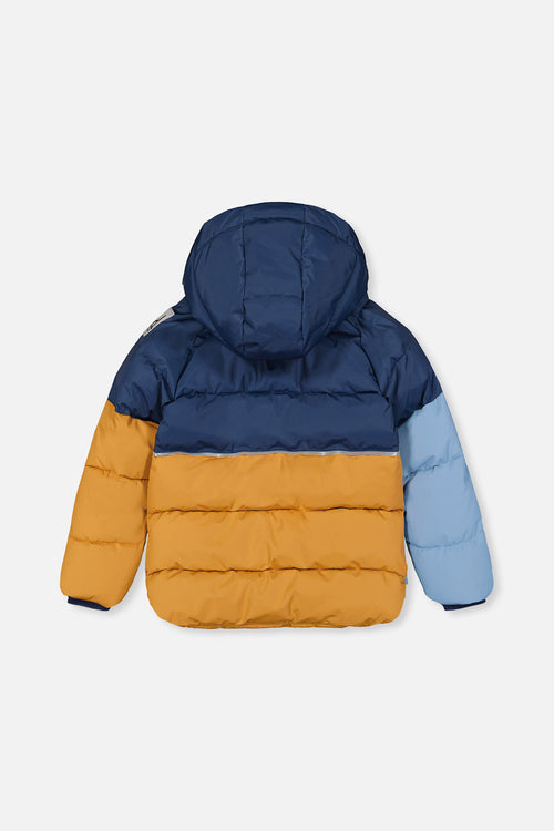 Color-Block Winter Jacket Dark Blue - J20W57_04013