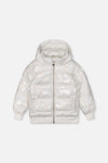 Winter Puffy Jacket White Glitter - J20W58_2J013