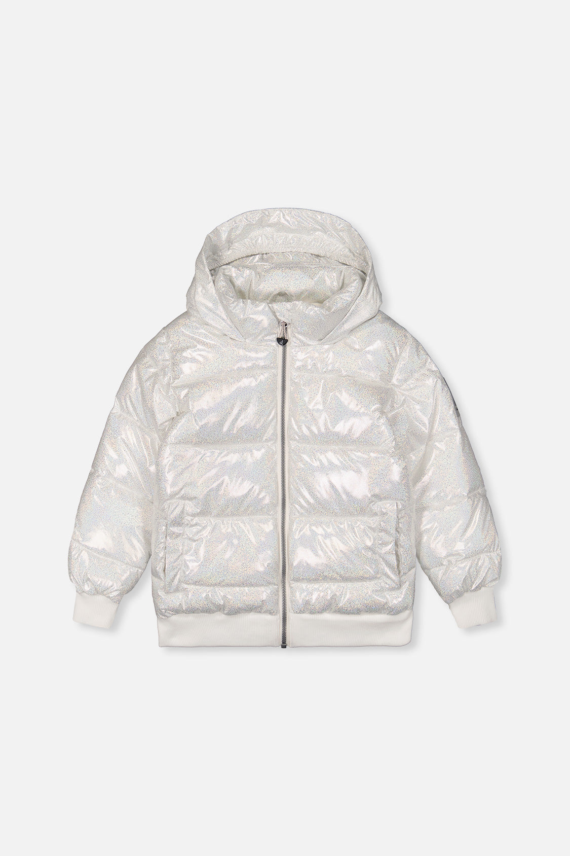 Winter Puffy Jacket White Glitter - J20W58_2J013