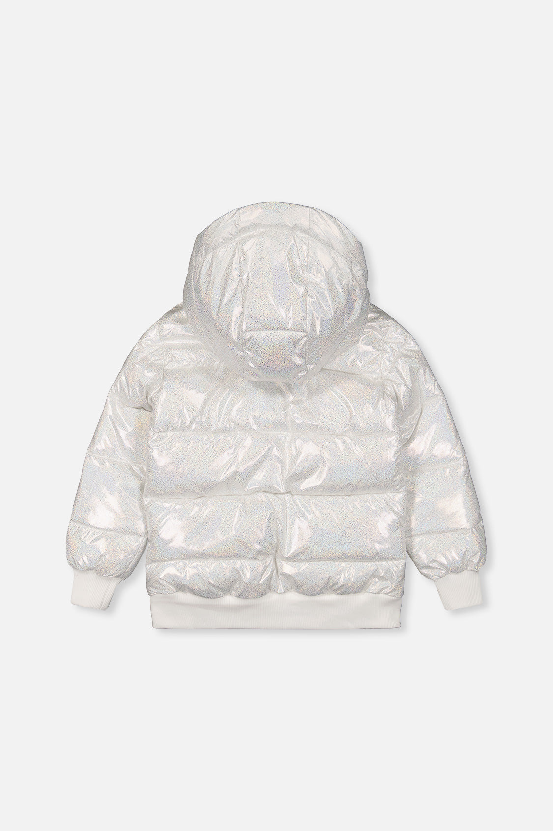 Winter Puffy Jacket White Glitter - J20W58_2J013