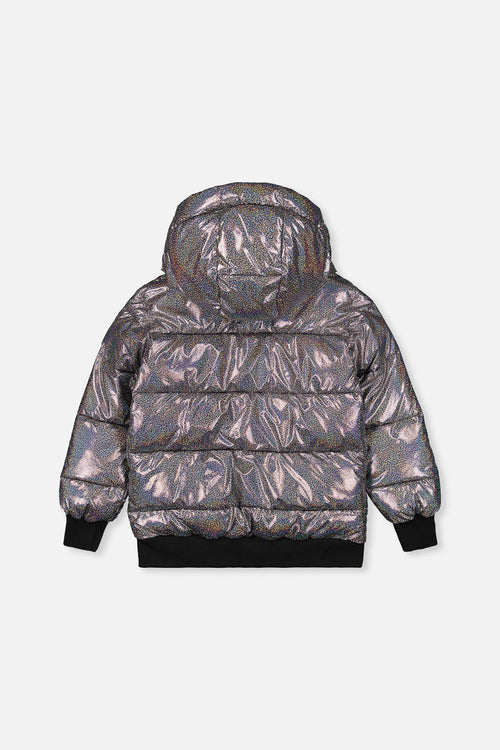 Winter Puffy Jacket Black Glitter - J20W58_2J014