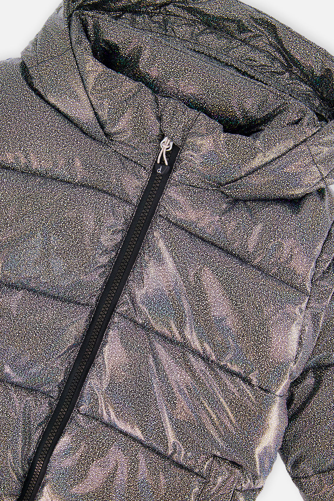 Winter Puffy Jacket Black Glitter - J20W58_2J014