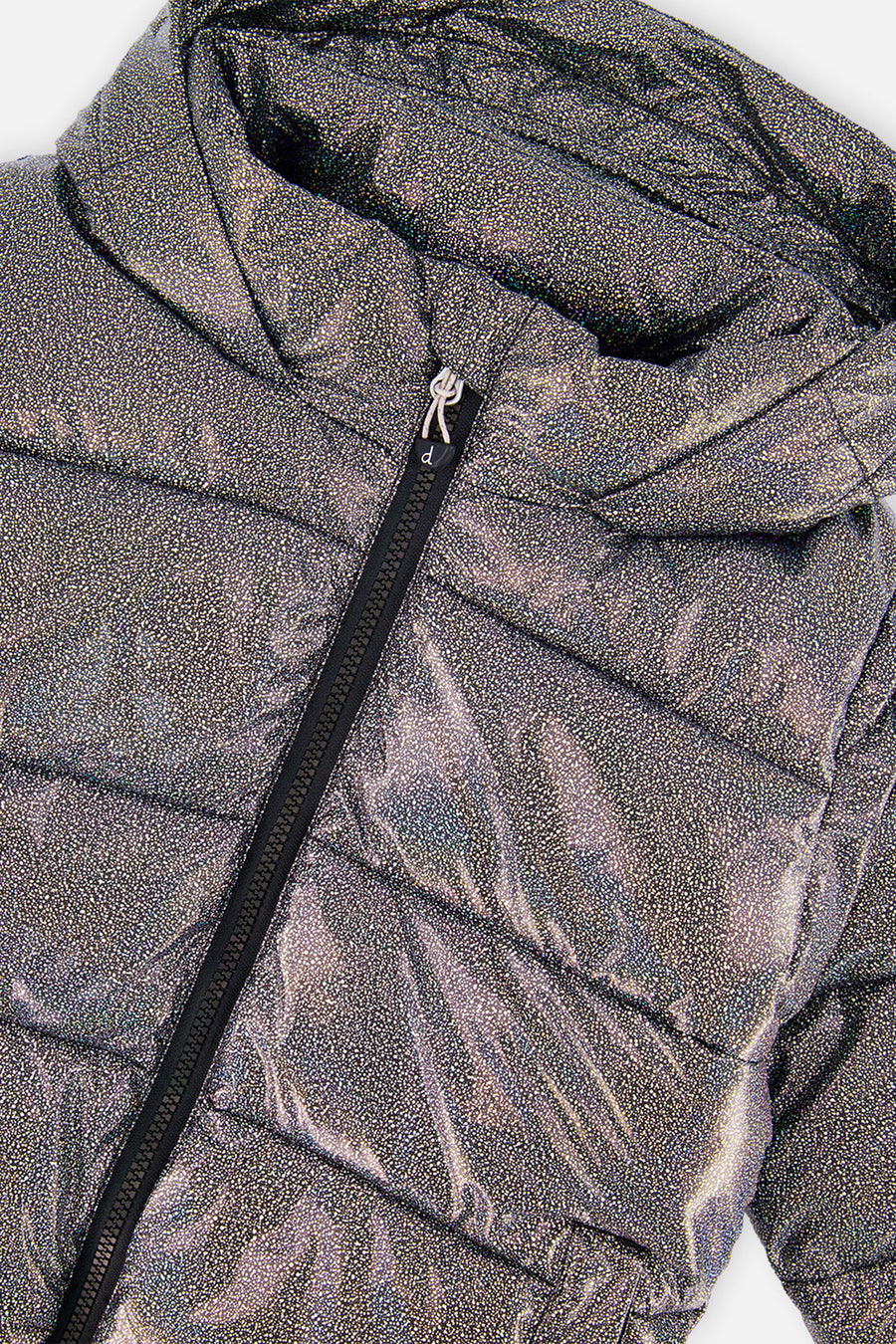 Winter Puffy Jacket Black Glitter - J20W58_2J014