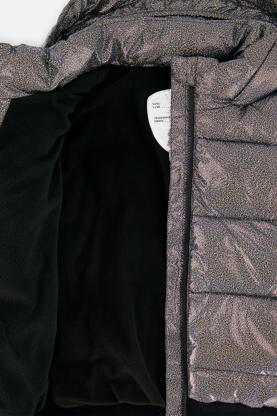 Winter Puffy Jacket Black Glitter - J20W58_2J014