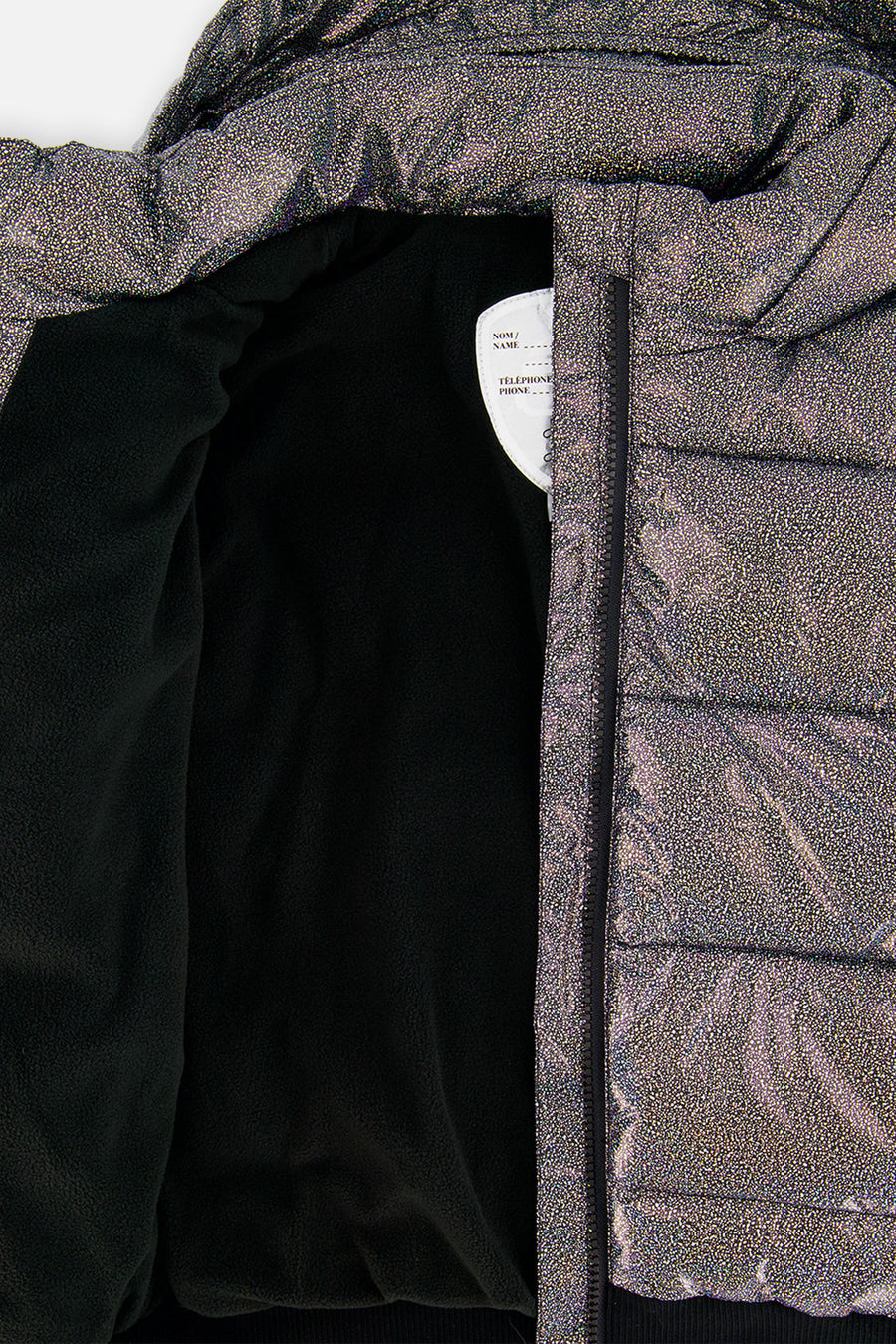 Winter Puffy Jacket Black Glitter - J20W58_2J014