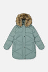 Long Winter Puffer Coat Sage Green - J20W59_03200