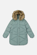 Long Winter Puffer Coat Sage Green - J20W59_03200