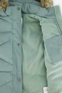 Long Winter Puffer Coat Sage Green - J20W59_03200