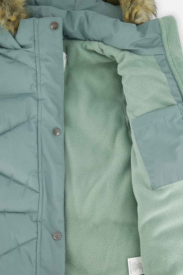 Long Winter Puffer Coat Sage Green - J20W59_03200