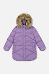 Long Winter Puffer Coat Violet - J20W59_05003